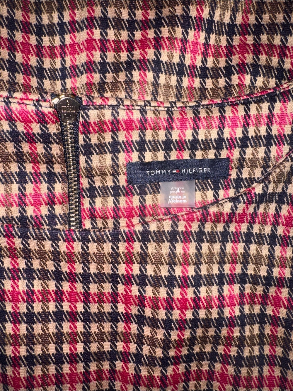 Tommy Hilfiger Pink Plaid Mini Shift Dress - Picture 6 of 9